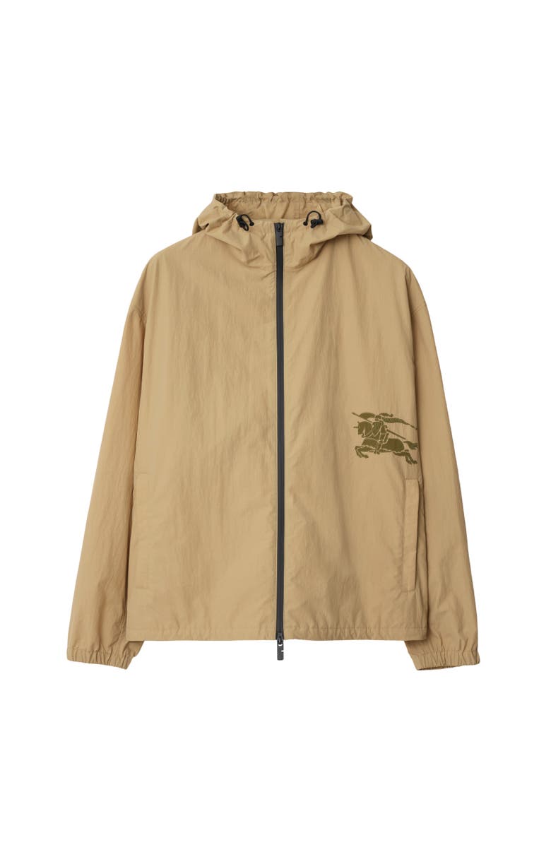 Burberry Nylon Cotton Hooded Jacket, Alternate, color, 