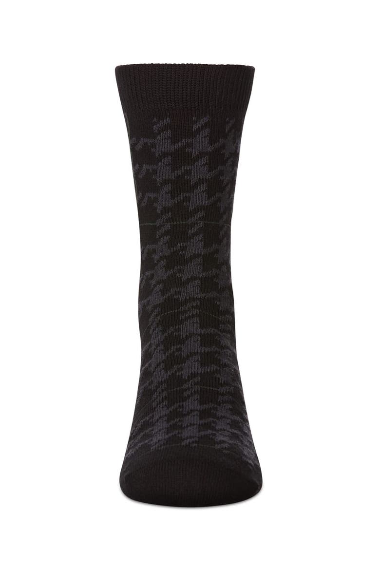 Hounds Plaid Dress Socks, Alternate, color, Black