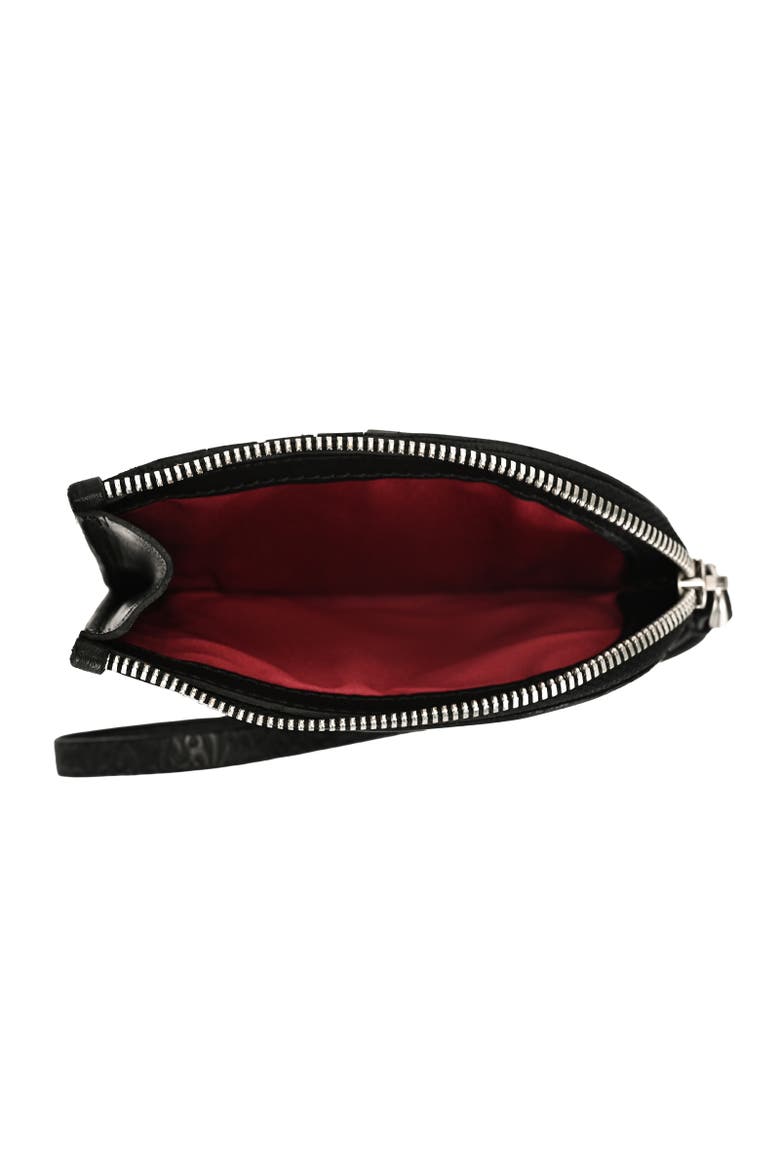 Lily Genuine Leather Traveler Wallet, Alternate, color, Black