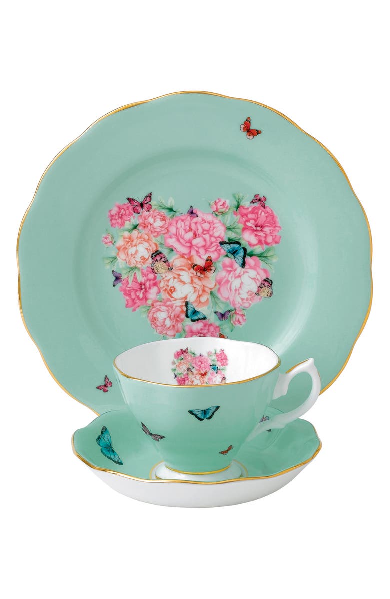 MIRANDA KERR FOR ROYAL ALBERT Blessings 3-Piece Place Setting, Main, color, 
