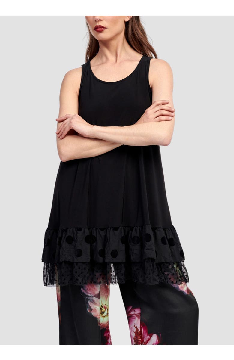 Alembika Sleeveless tunic with ruffles, Main, color,