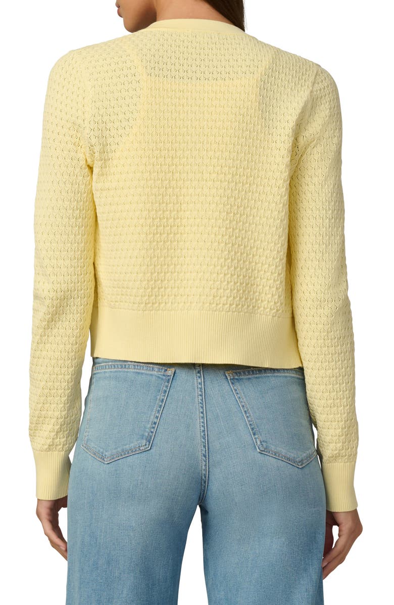 Joe's The Pointelle Dani Cardigan, Alternate, color, Sunshine