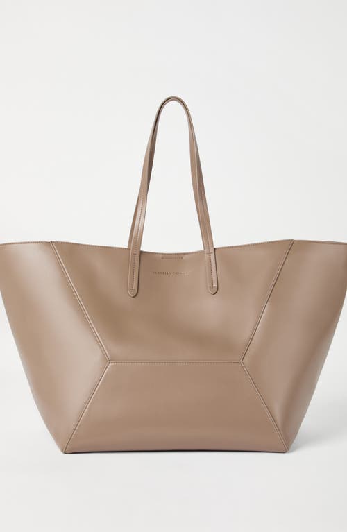 Brunello Cucinelli Large Calfskin Bc Duo Bag