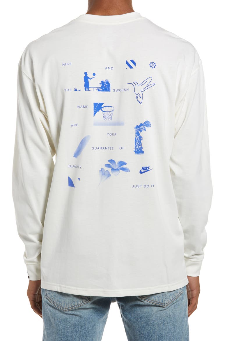 Sportswear Max 90 Long Sleeve Graphic Tee, Alternate, color, PURE