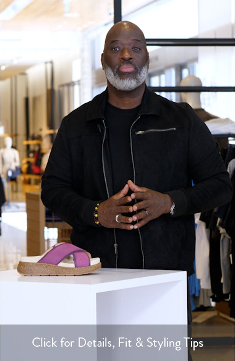 Bridget Platform Wedge Slide Sandal, sales video thumbnail