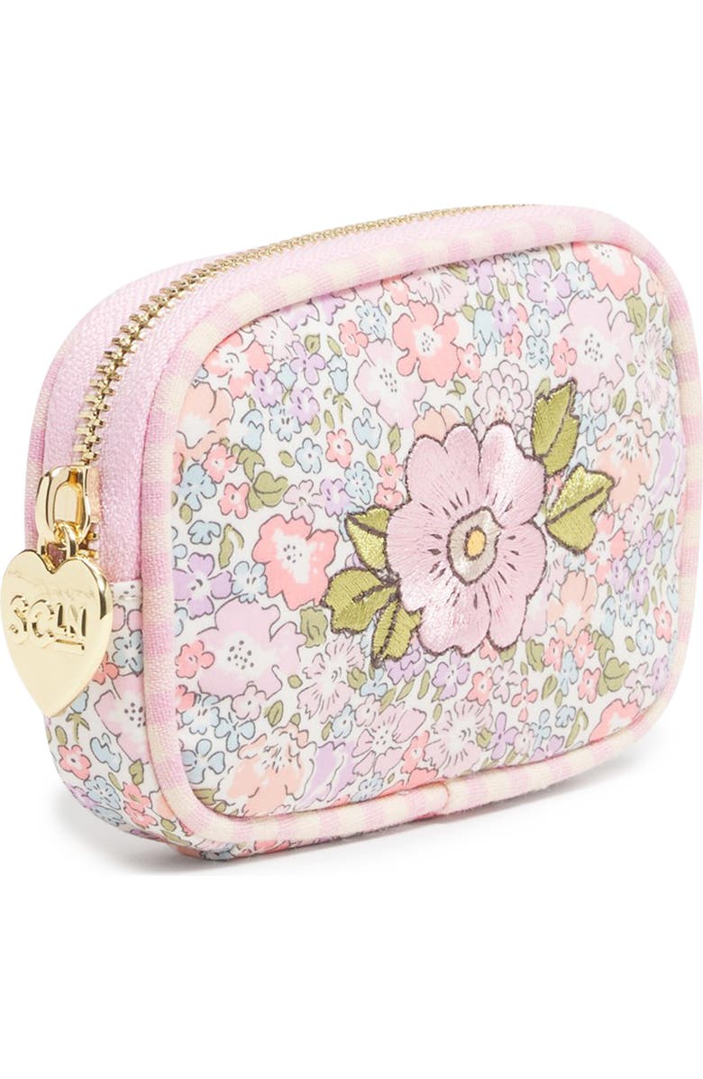 Stoney Clover Lane x Liberty Micro Floral Embroidered Cotton Pouch, Alternate, color, Michelle
