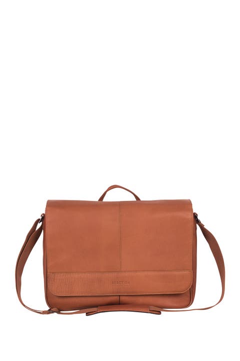 Colombian Leather Crossbody Laptop Case & Tablet Messenger Bag