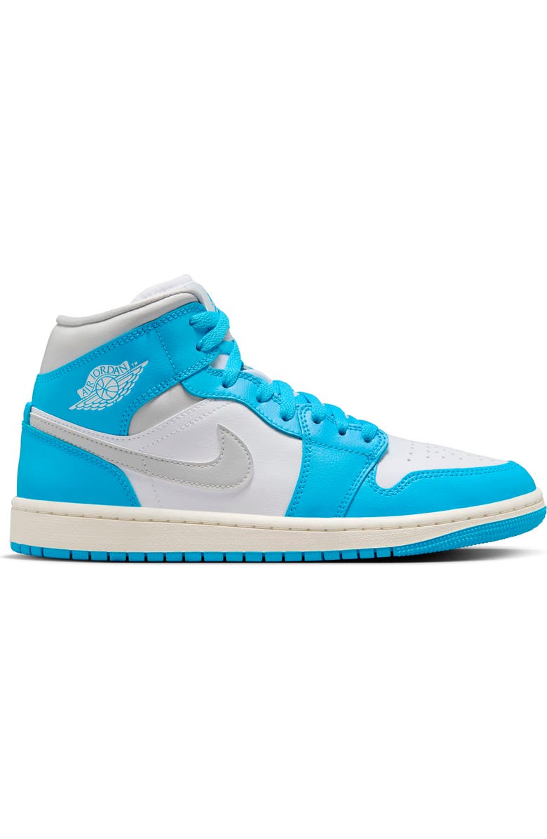 Jordan Air Jordan 1 Mid Sneaker, Alternate, color, Dark Powder Blue/ Grey/ White