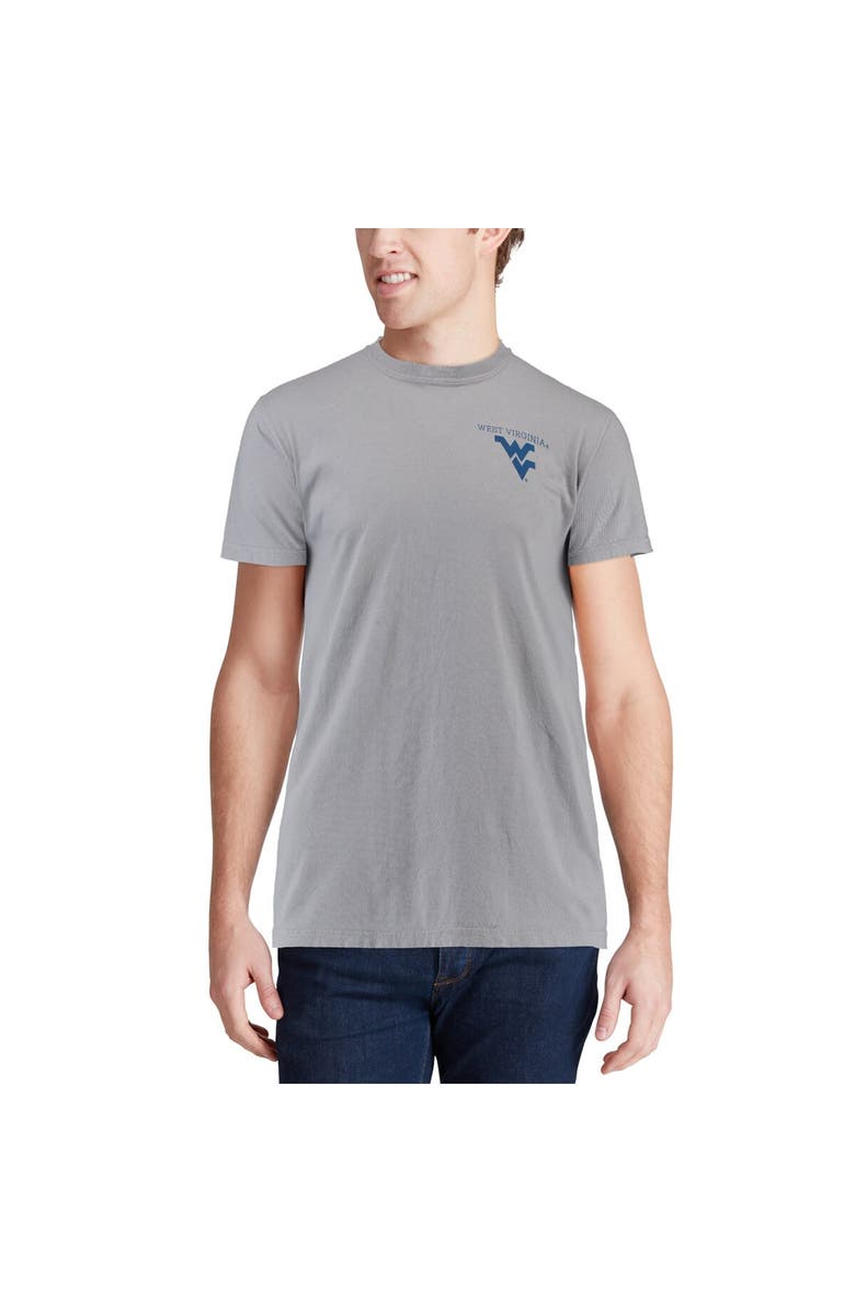 IMAGE ONE Men's Gray West Virginia Mountaineers Comfort Colors Campus Scenery T-Shirt, Alternate, color, 