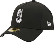 New Era Men's New Era  Black Seattle Mariners A-Frame 59FORTY Fitted Hat