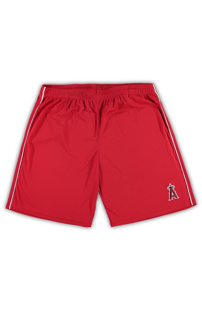 PROFILE Men's Red Los Angeles Angels Big & Tall Mesh Shorts, Main, color, Red