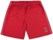 PROFILE Men's Red Los Angeles Angels Big & Tall Mesh Shorts