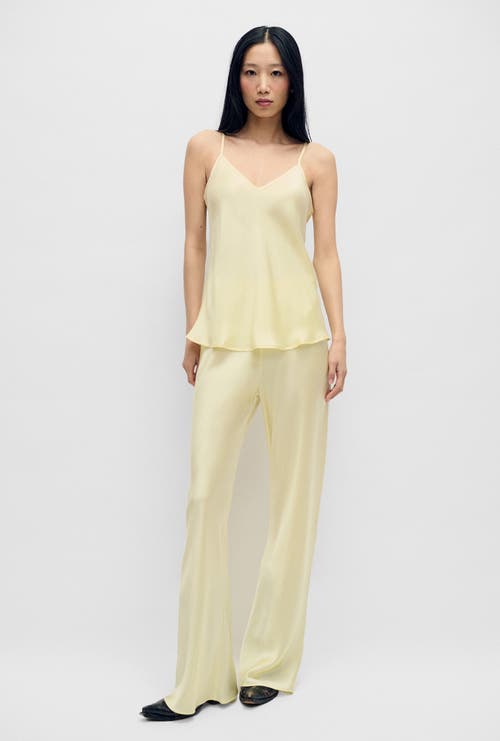 Silk Laundry Bias Cut Pants Vanilla Flower