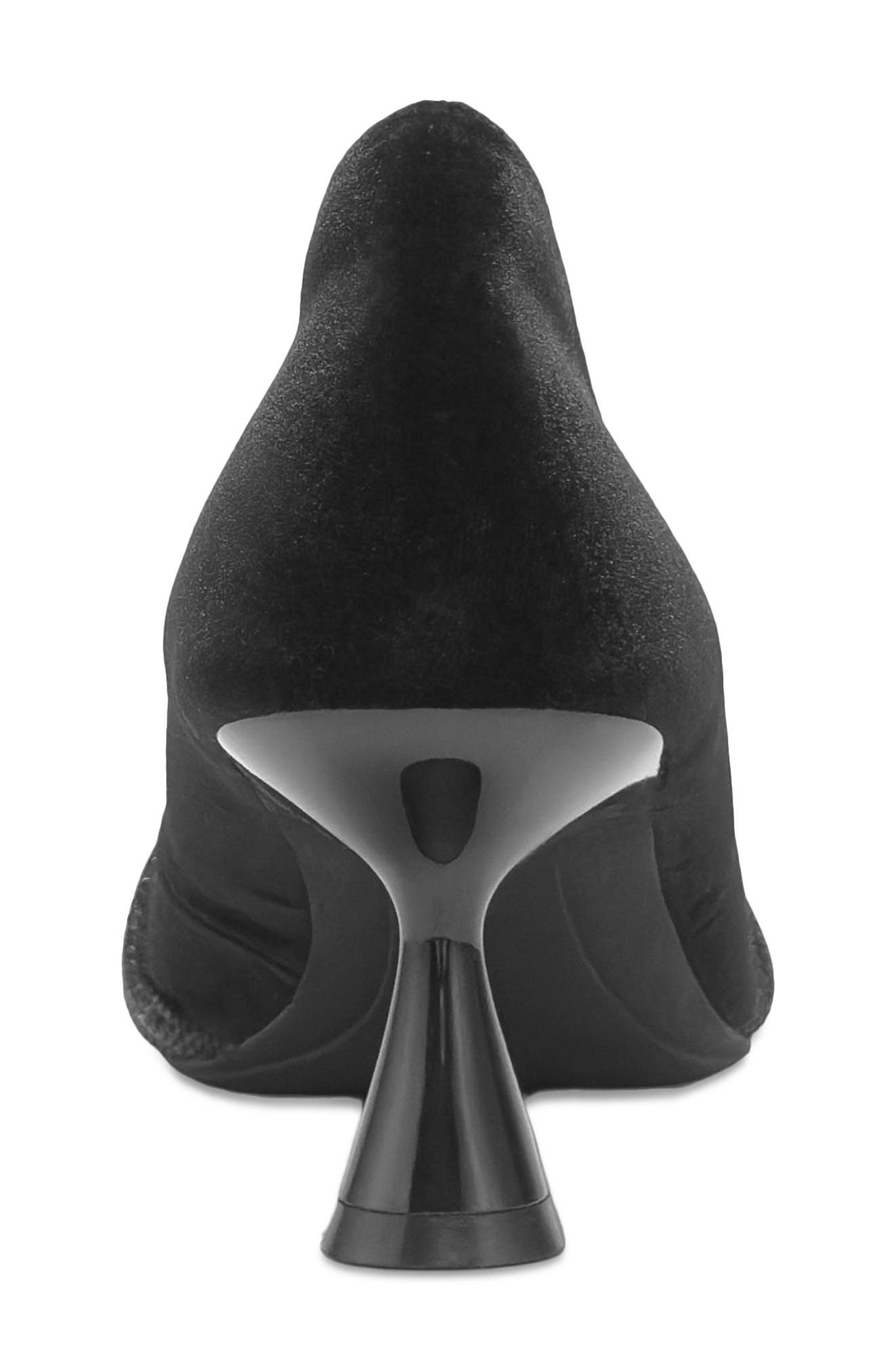 Aerosoles Jacey Crystal Embellished Satin Pump, Alternate, color, Black Velvet