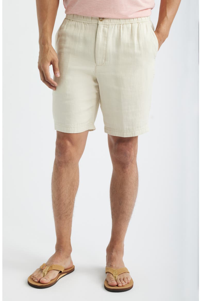 Bora Beach 9-Inch Cotton Gauze Shorts, Main, color, BLEACHED SAND