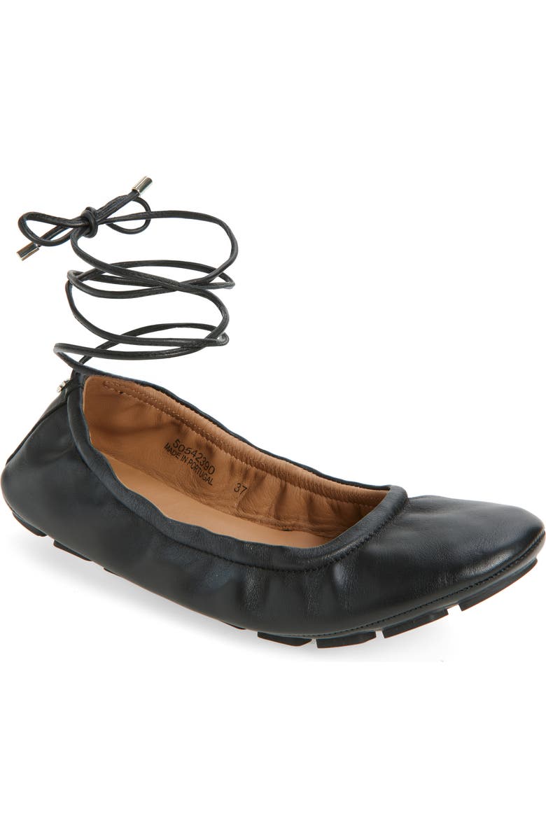 BOSS Roxanne Ballerina Flat, Main, color, Black