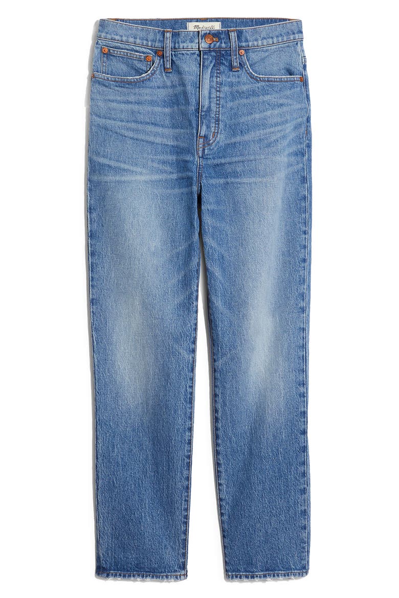 Classic High Waist Straight Leg Jeans, Alternate, color, NEARWOOD