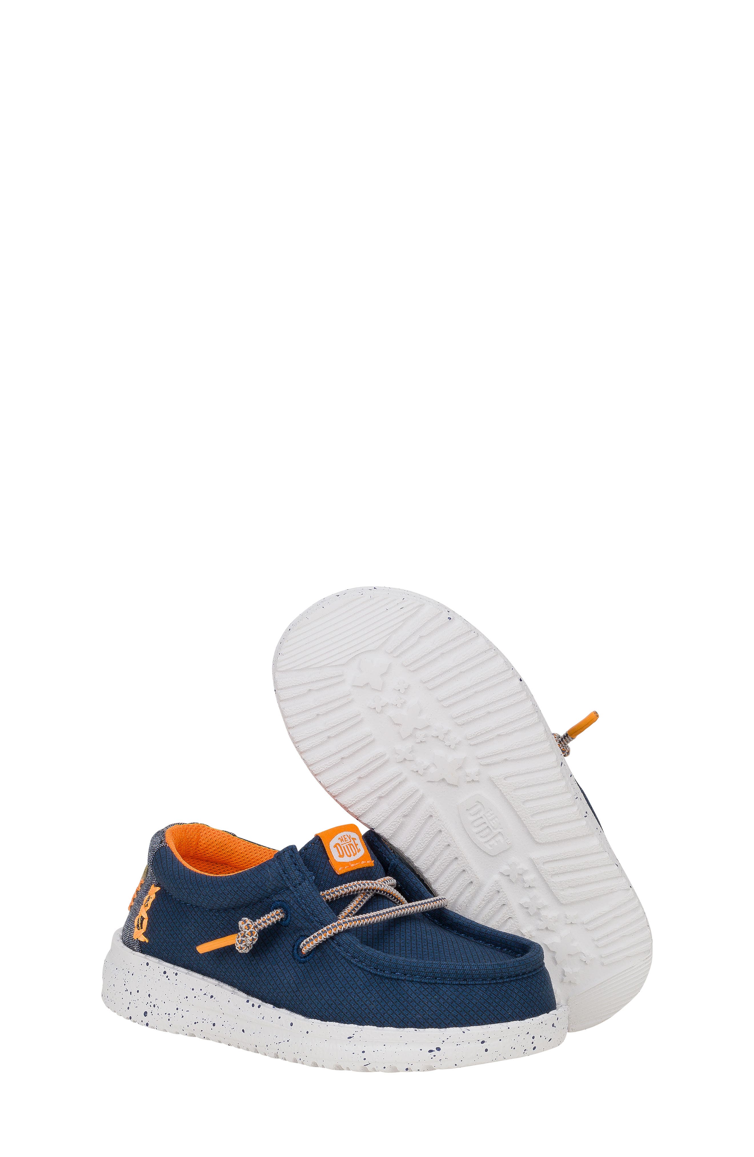 Hey Dude Kids' Wally Sport Grid Sneaker, Alternate, color, Navy Blue