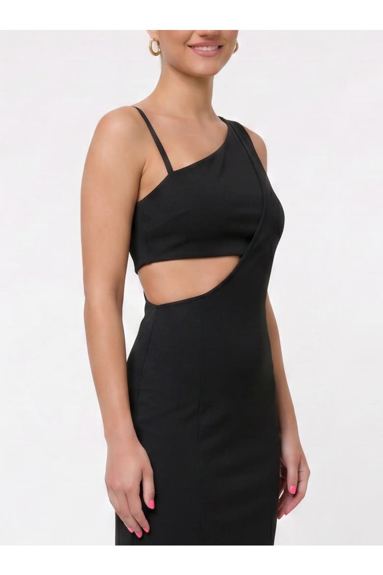 Phoenix One Shoulder Maxi Gown, Alternate, color, Black