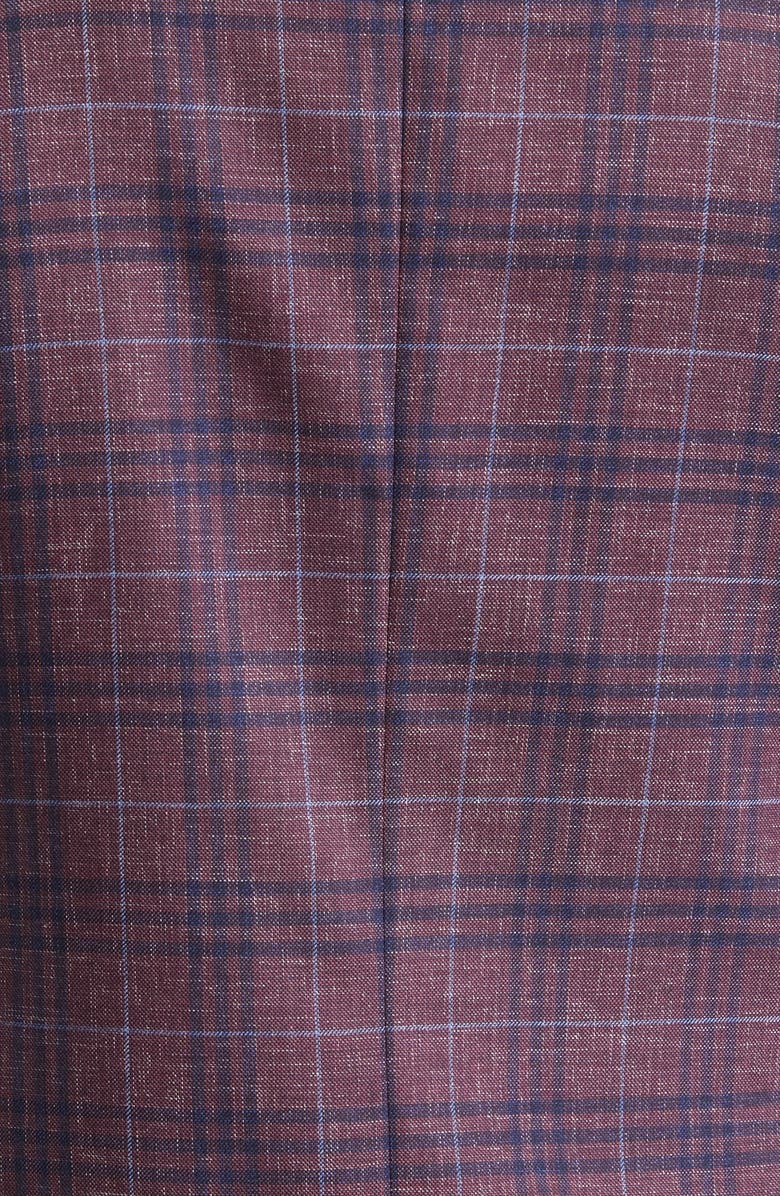Peter Millar Tailored Fit Plaid Wool Sport Coat, Alternate, color, 
