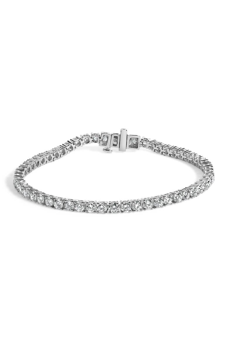 IGI Certified 14K White Gold 6.0 Cttw Lab Grown Diamond Tennis Bracelet, Main, color, White Gold