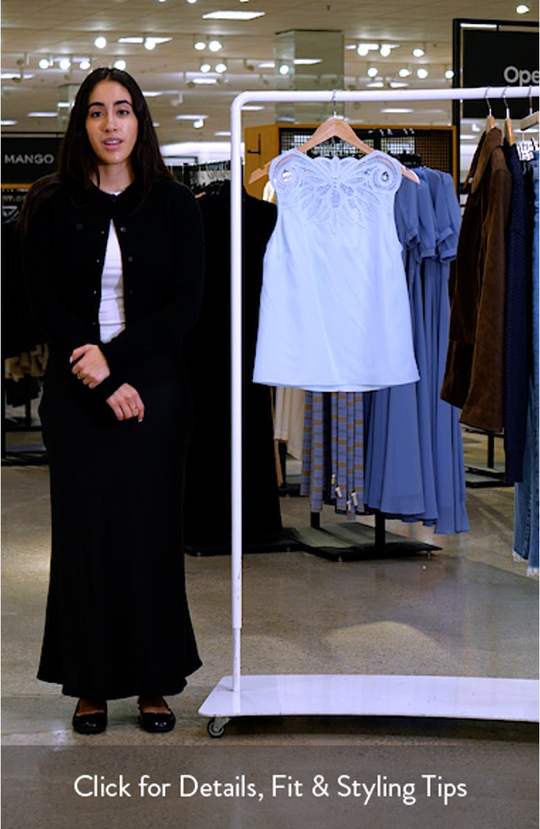 Rea Silk Embroidered Top, sales video thumbnail