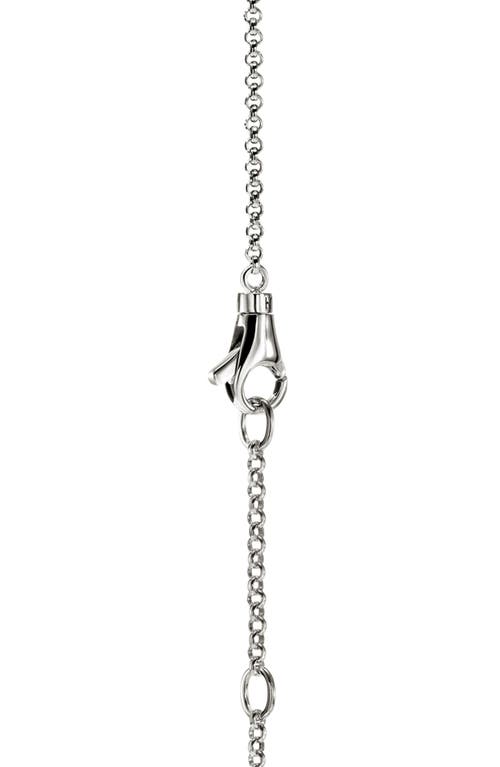 John Hardy Sterling Silver Diamond Necklace In Metallic