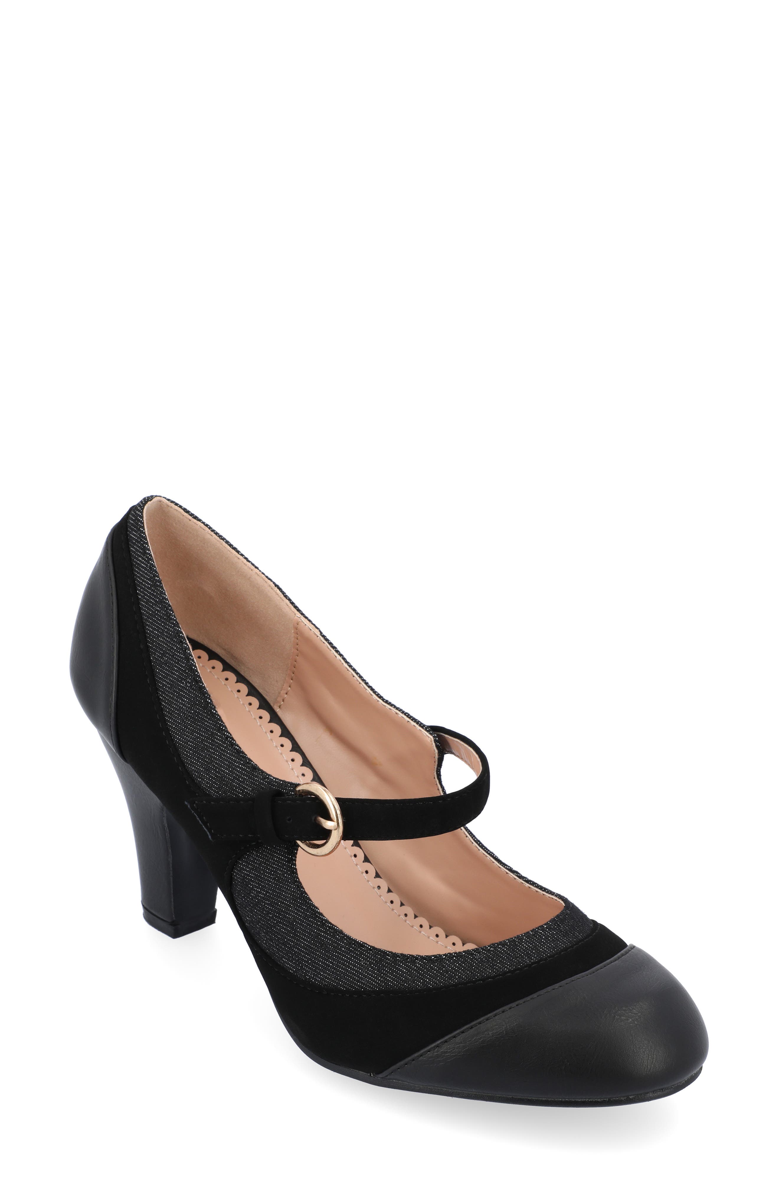 Journee Collection Siri Mary Jane Pump - Wide Width, Main, color, 