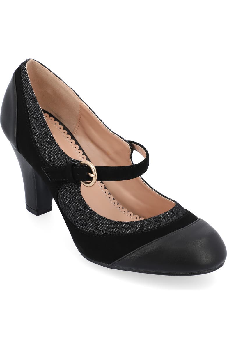 Journee Collection Siri Mary Jane Pump - Wide Width, Main, color,