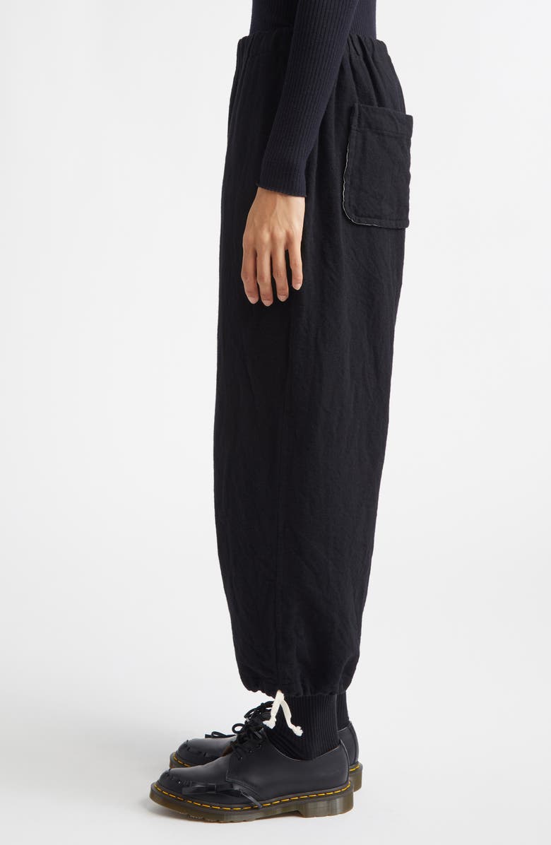 Tao Comme des Garçons Yarn Dyed Wool Serge Straight Leg Pants, Alternate, color, Black
