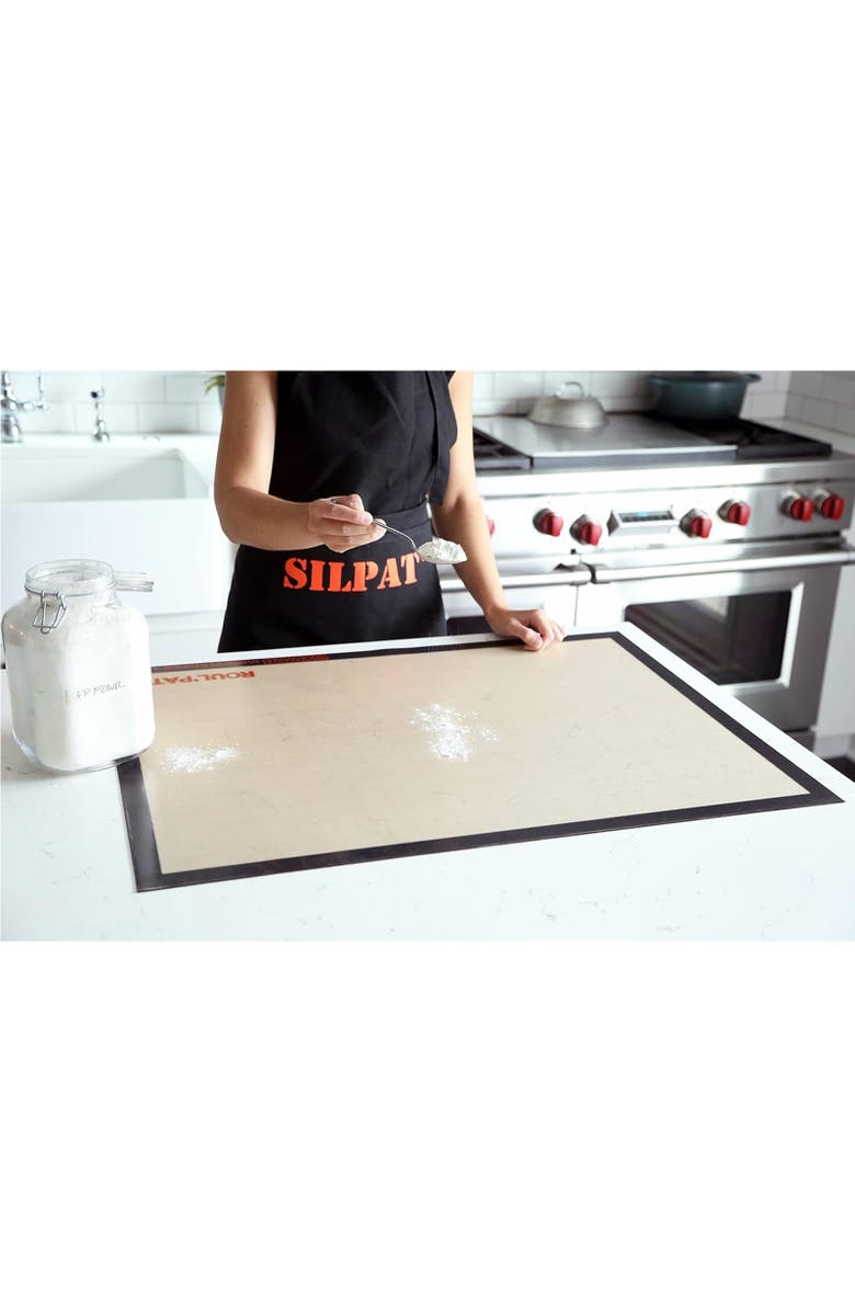 Silpat Roul'Pat Jumbo Size Countertop Roll Mat, 31.5 x 23 Inch, No Serigraphy, Alternate, color, Orange