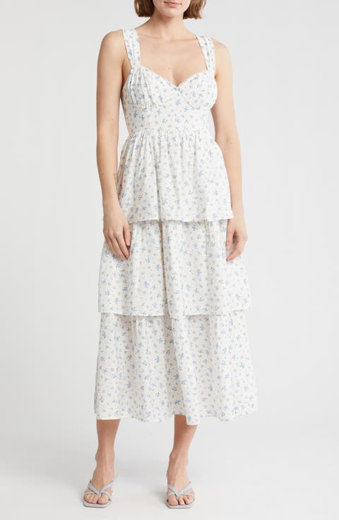 Tiered Tie Strap Sundress