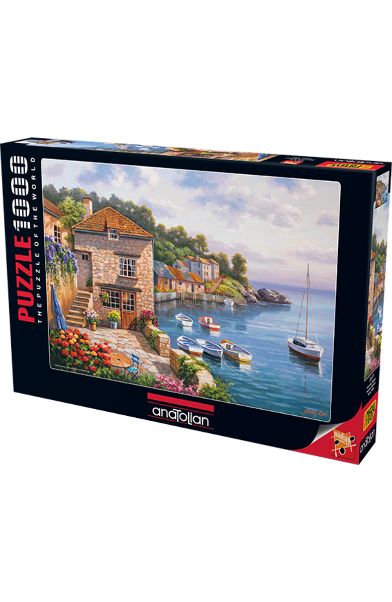 Anatolian Harbor Garden 1000 piece Jigsaw Puzzle for Adults, Main, color, Multicolor
