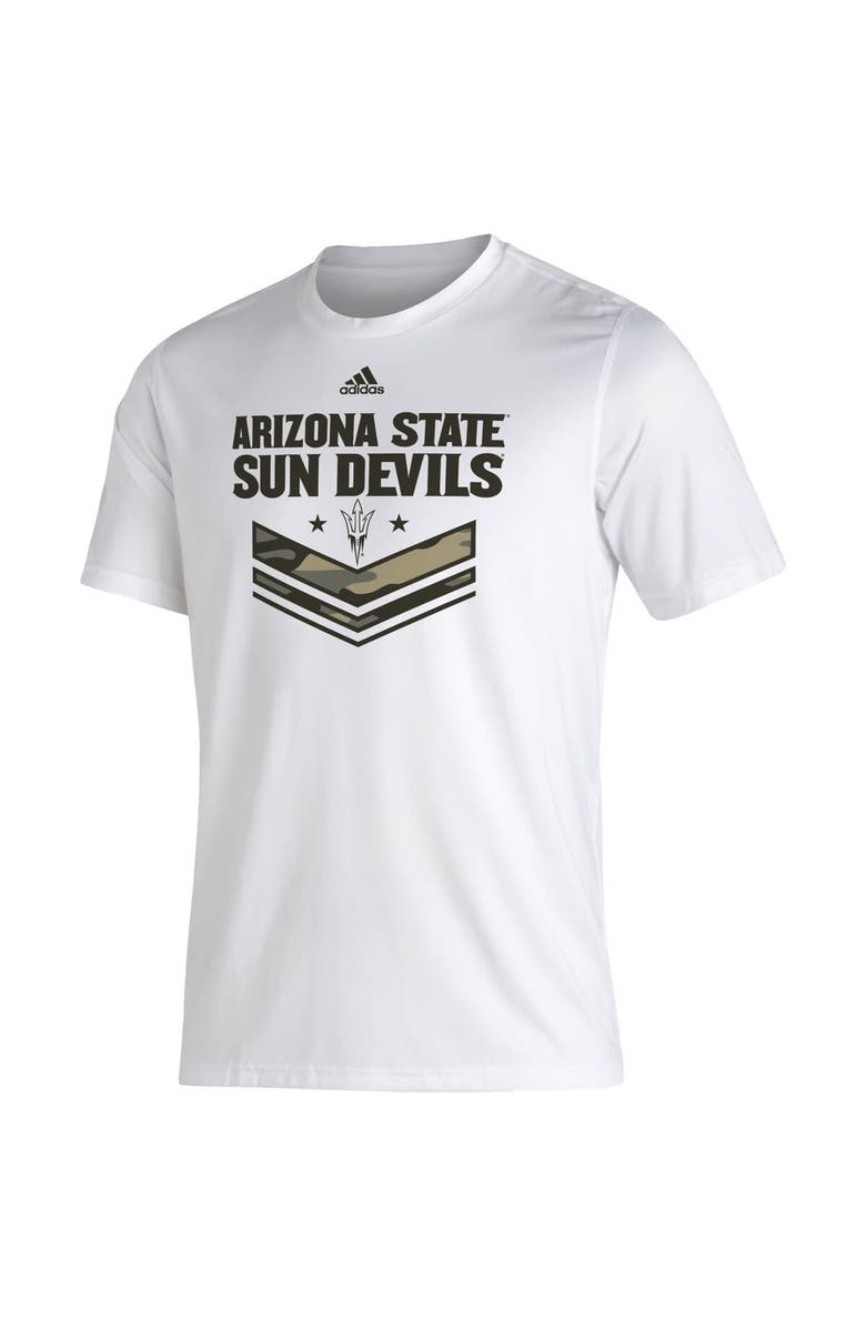 adidas Men's adidas White Arizona State Sun Devils Military Appreciation Creator T-Shirt, Alternate, color, 