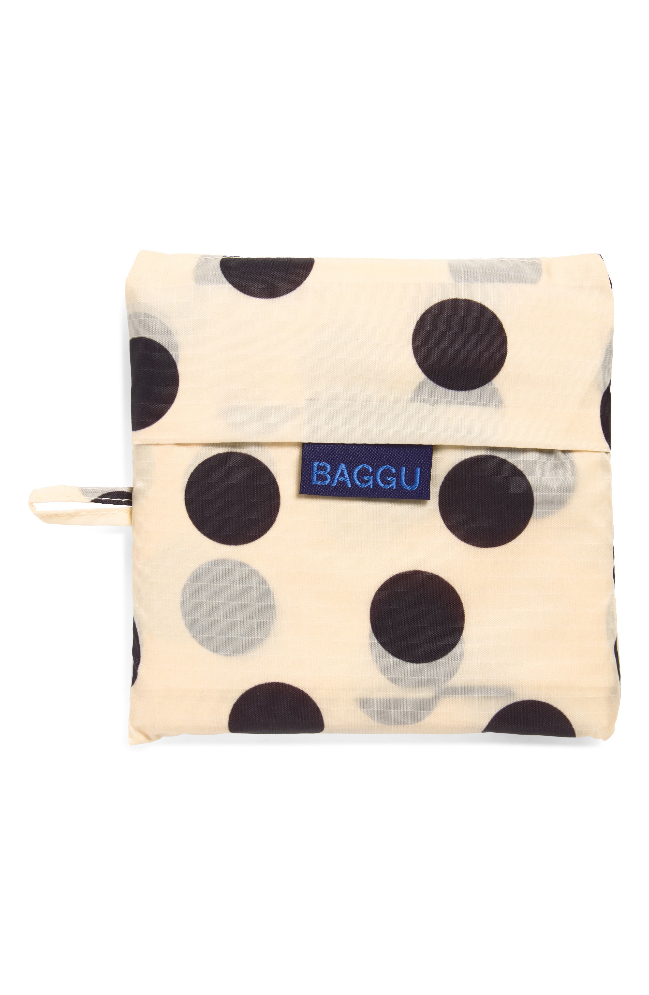 Big Baggu Tote, Alternate, color, CREAM AND BLACK POLKA DOT