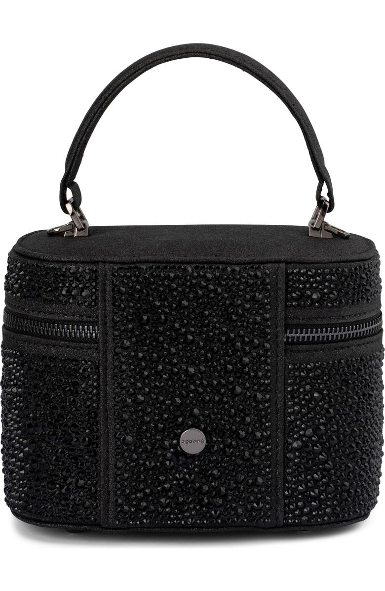Olga Berg Beckie Crystal Top Handle Vanity Case, Alternate, color,