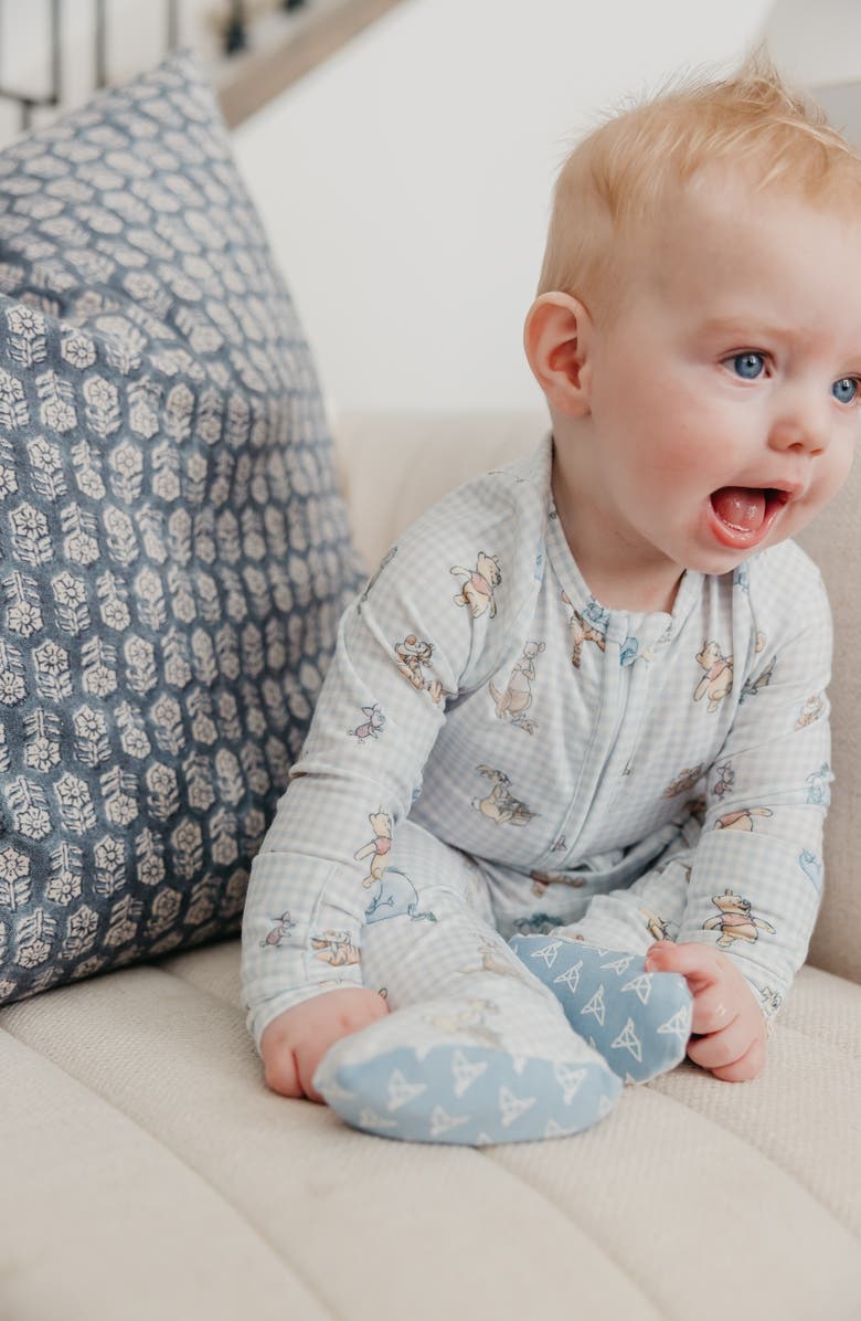 Copper Pearl Winnie the Pooh Friends Zip-Up Footie Pajamas, Alternate, color, Winne The Pooh