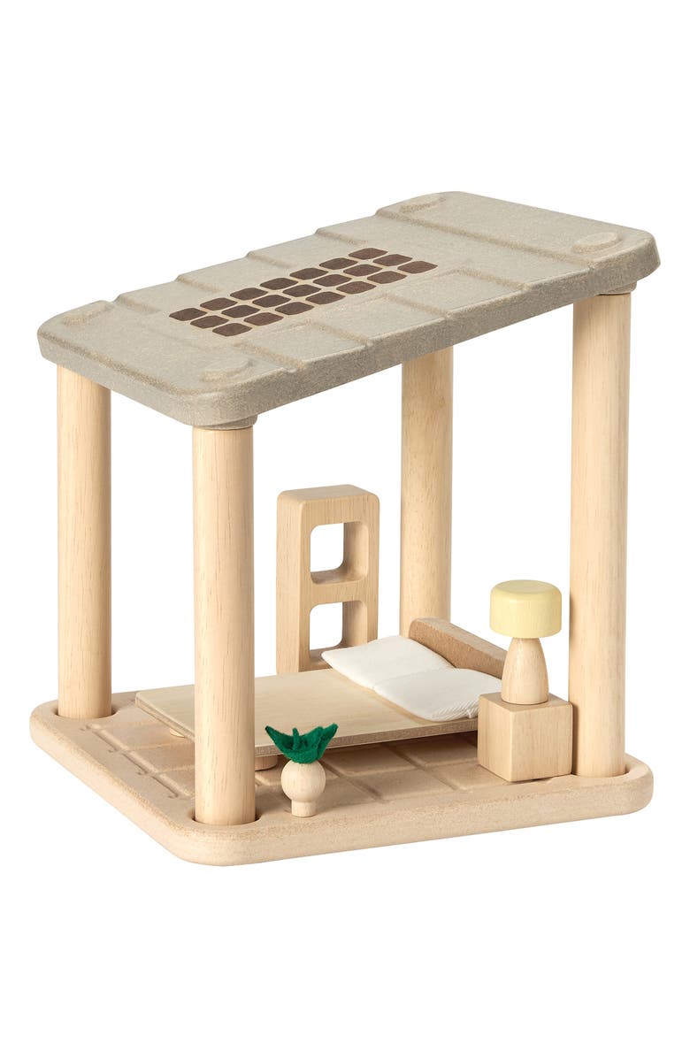PlanToys<sup>®</sup> PlanSpace Bedroom Building Playset, Main, color, Brown