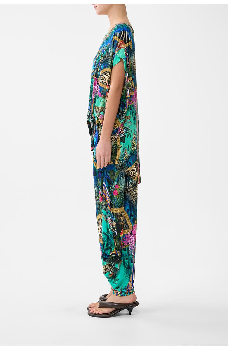 Camilla Jersey Drape Pant With Pocket, Alternate, color, Animal Alchemy