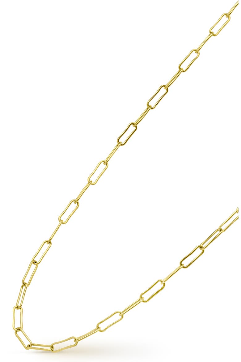 Men's Anthem Paper Clip Chain Necklace, Alternate, color, GOLD