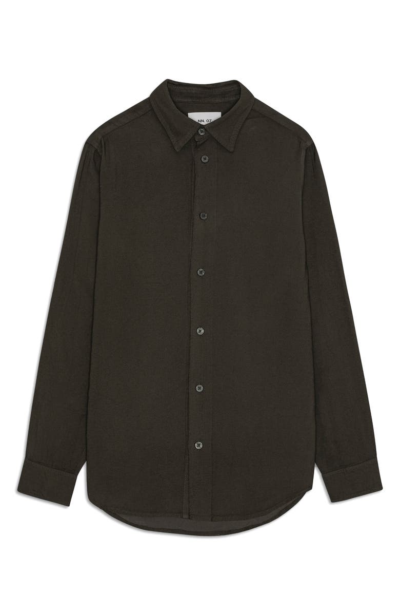 NN07 Colby 5027 Button-Up Shirt, Alternate, color, Dark Army