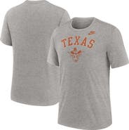 Nike Men's Nike Heather Gray Texas Longhorns Legacy Arch Tri-Blend T-Shirt