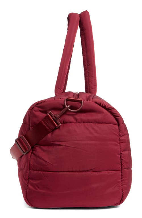Mytagalongs Cloud Duffle Bag In Burgundy