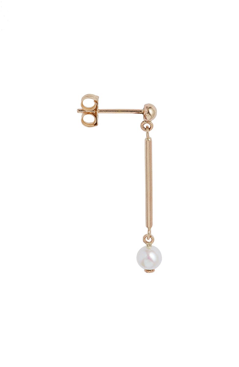 Poppy Finch Cultured Pearl Linear Drop Earrings, Alternate, color,