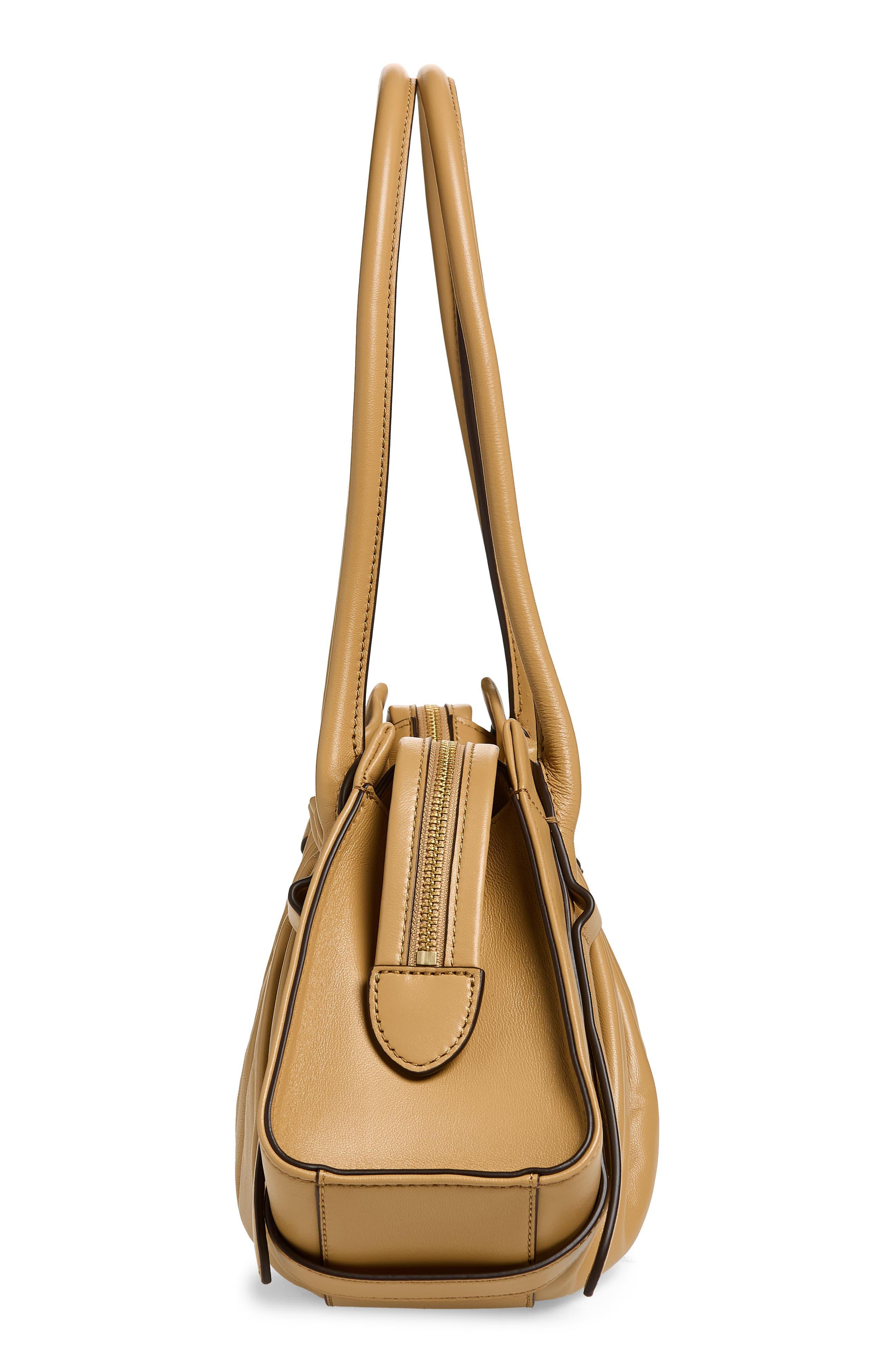 The Cristina Large Shoulder Satchel, Alternate, color, CAMEL