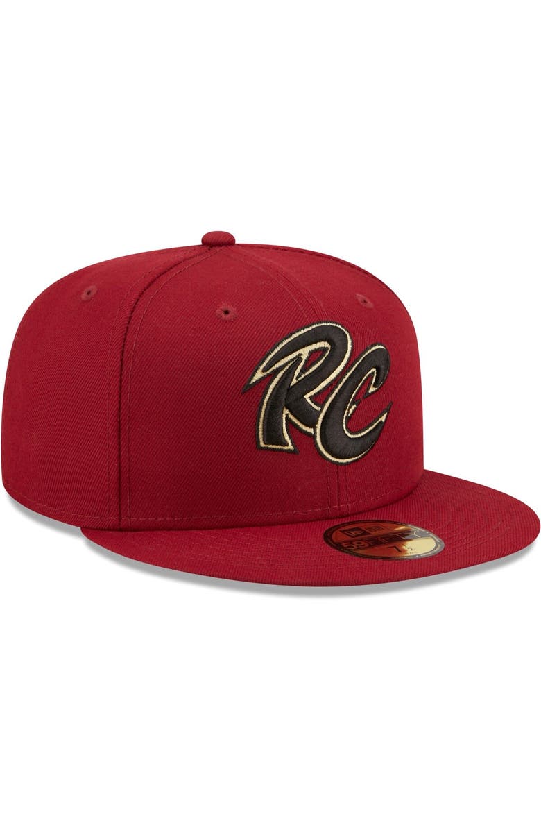 New Era Men's New Era Red Sacramento River Cats Authentic Collection 59FIFTY Fitted Hat, Alternate, color, 