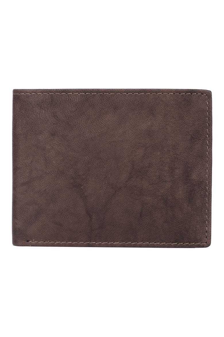 Credit Card RFID Leather Billfold Wallet, Main, color, TAN