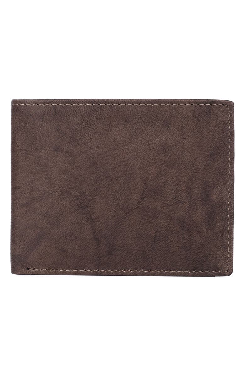 BUXTON Credit Card RFID Leather Billfold Wallet, Main, color, Tan