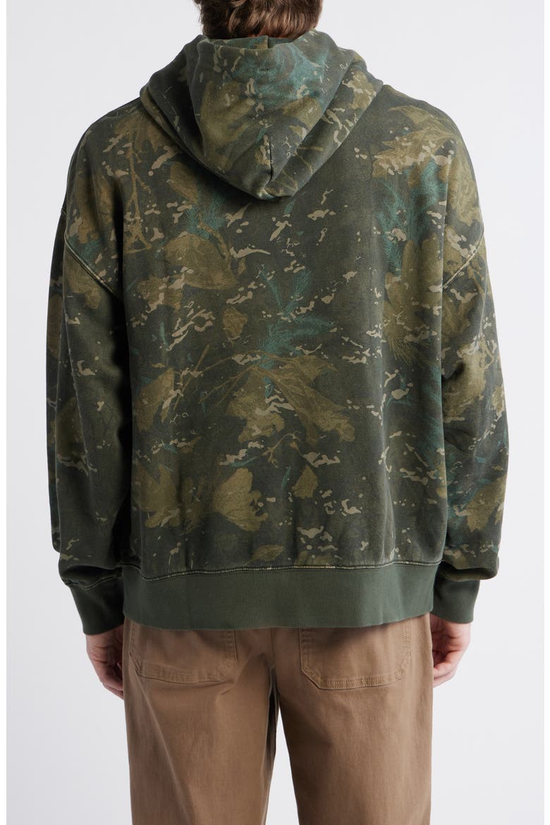 Benton Camo Cotton French Terry Zip Hoodie, Alternate, color, CAMO COMBI GREEN GARMENT DYED