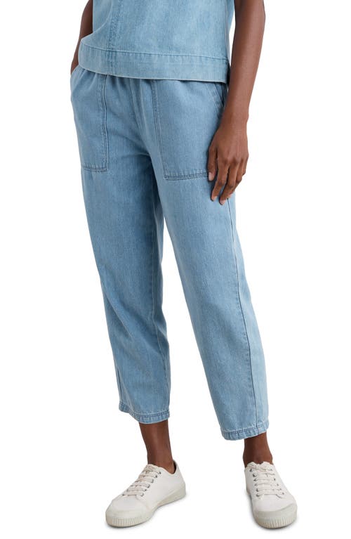 Shop Seasalt Cornwall Sholl Drawstring Denim Pants In Light Wash